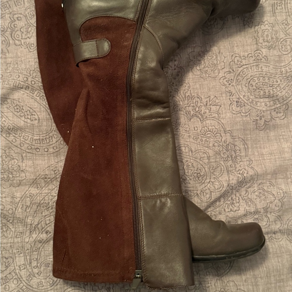 Dansko Brown Leather and Suede Ankle Boots